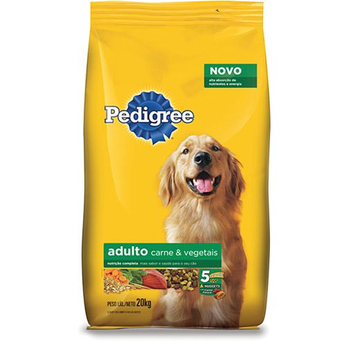 Ração p/ Cães Sabor Carne e Vegetais 20kg - Pedigree